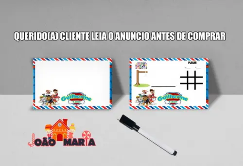 Lousinha Personalizada Frente e Verso Patrulha Canina