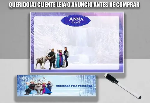 Lousinha Personalizada Lembrancinhas Frozen