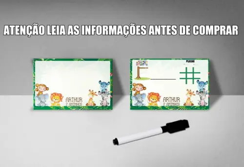 Lousinha Personalizada Frente e Verso Safari Baby