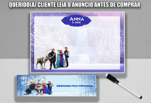 Lousinha Personalizada Lembrancinhas Frozen