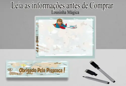 Lousinha Personalizado com Canetinha Aviador