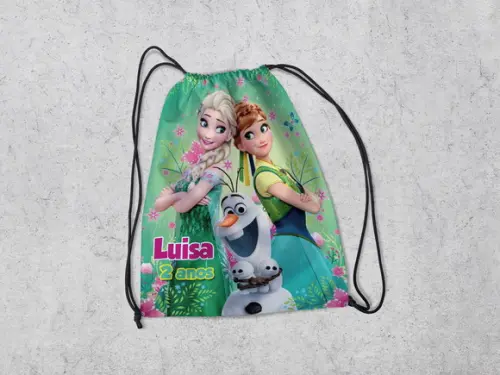 Mochila Aniversario Elsa e Ana Frozen Fever