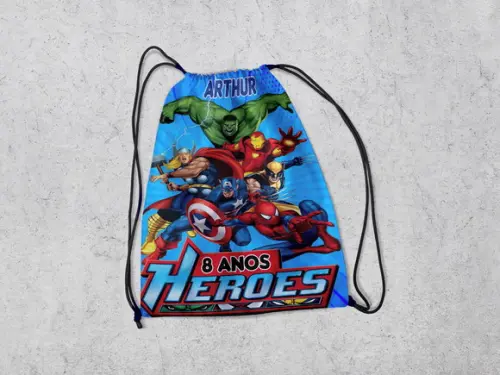 Mochila de Costa Infantil Lpara Festa dos Vingadores