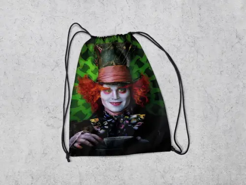 Mochila de Costa para Lembrancinhas Chapeleiro Maluco Cute