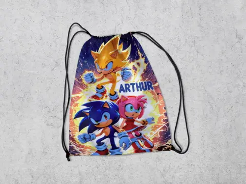 Mochila Infantil Lembrancinhs Surpresa Sonic