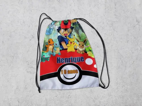 Mochila para Festa do Pokemon
