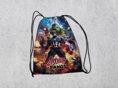 Mochila para Festa do Vingadores da Marvel