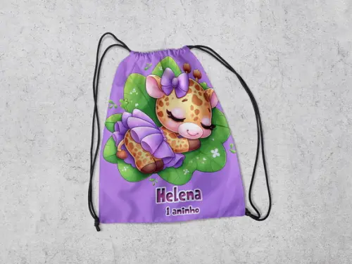 Mochila para Festa Girafinha