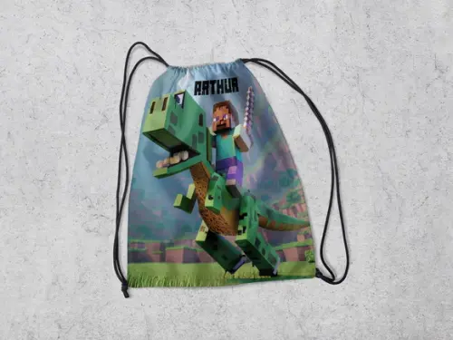 Mochila para Lembrancinhas do Minecraft