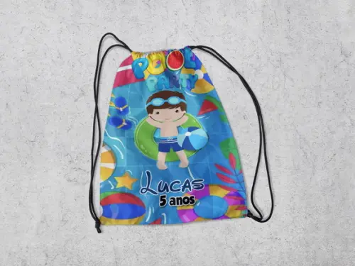 Mochila para Lembrancinhas Pool Party