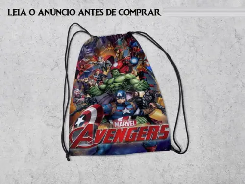 Mochila Personalizada dos Vingadores