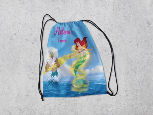 Mochila Sacola Surpresa Sereia Ariel
