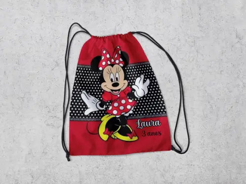 Mochila Sacolinha Surpresa Festa da Minnie