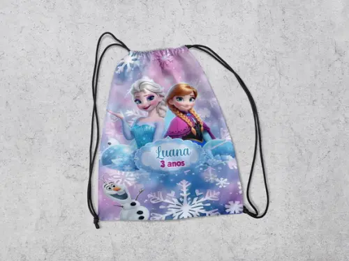 Mochila Sacolinha Surpresa Personalizada Frozen