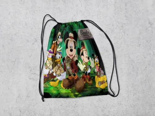 Mochila Sacolinha Surpresa Turma Mickey Safari