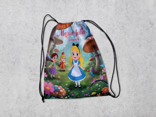 Mochila Surpresa Festa Infantil Alice no Pais Maravilhas