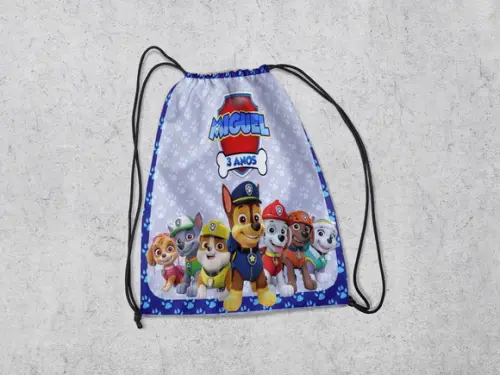 Mochila Surpresa para Festa Infantil da Patrulha Canina