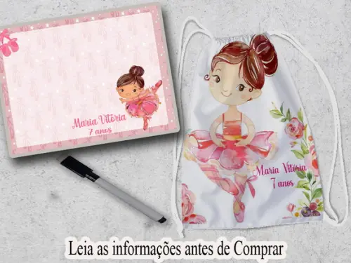Mochilinha e Lousa Magica Bailarina