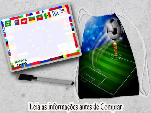 Mochilinha e Lousa Magica da Copa do Mundo