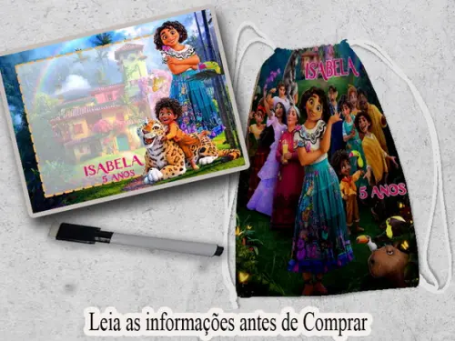 Mochilinha e Lousa Magica Mirabel Encanto