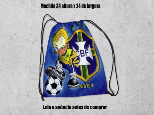 Mochilinha para Lembrancinhas da Copa do Mundo Brasil