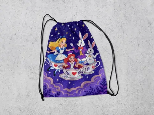 Mochilinha Personalizada Alice no Pais das Maravilhas