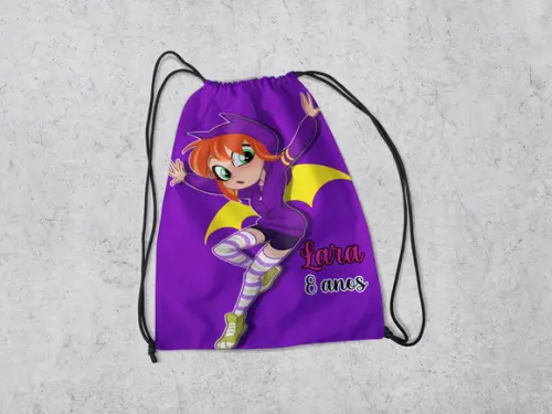 Mochilinha Personalizada Batgirl
