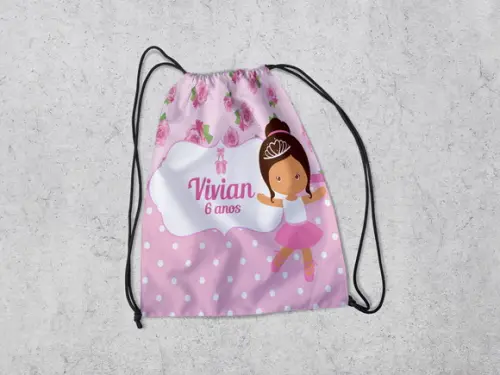 Mochilinha Personalizada Bailarina