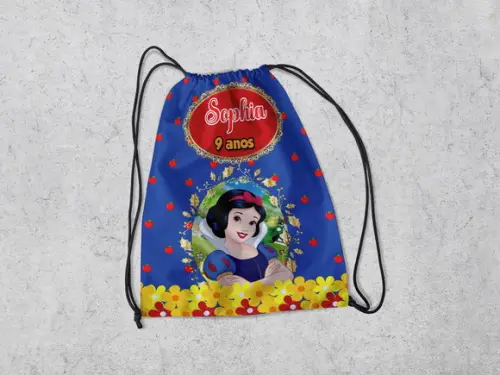 Mochilinha Personalizada Branca de Neve