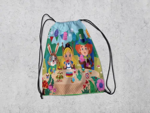 Mochilinha Personalizada Chapeleiro Maluco Cute