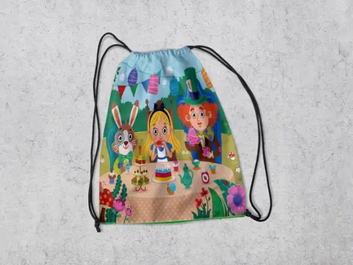 Mochilinha Personalizada Chapeleiro Maluco Cute