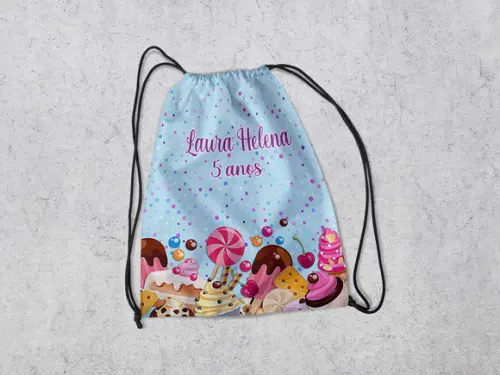 Mochilinha Personalizada Doceria