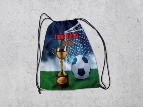 Mochilinha Personalizada Futebol