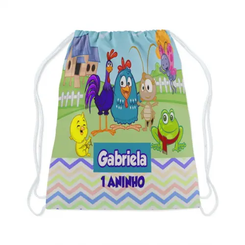 Mochilinha Personalizada Galinha Pintadinha