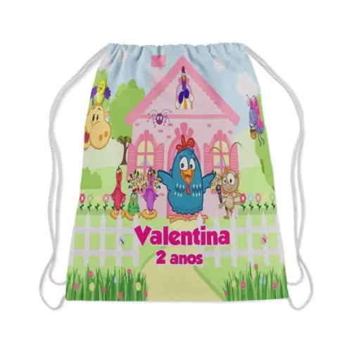 Mochilinha Personalizada Galinha Pintadinha