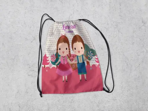 Mochilinha Personalizada Joao e Maria