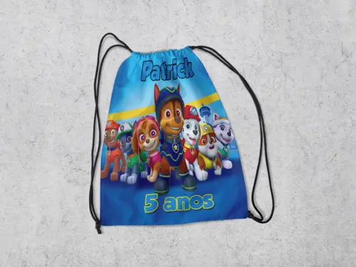Mochilinha Personalizada Patrulha Canina
