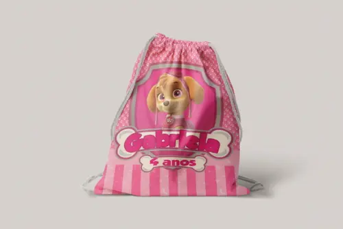 Mochilinha Personalizada Patrulha Canina Skye