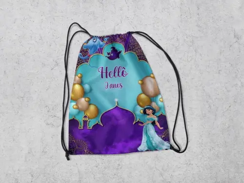 Mochilinha Personalizada Personalizada Jasmine