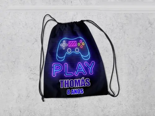 Mochilinha Personalizada Playstation Video Game