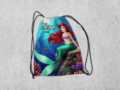 Mochilinha Personalizada Seria Ariel