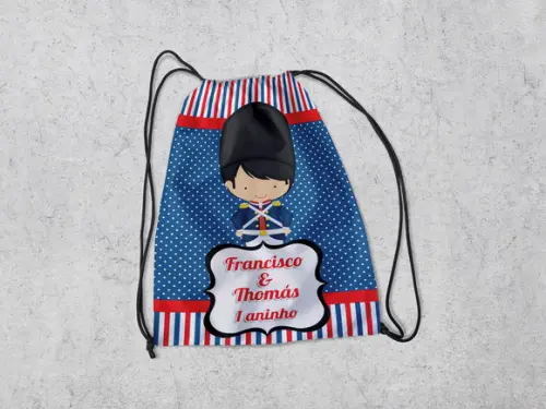 Mochilinha Personalizada Soldadinho de Chumbo