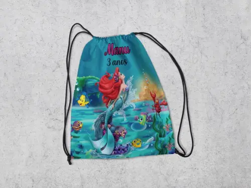 Mochilinha Sacolinha da Ariel
