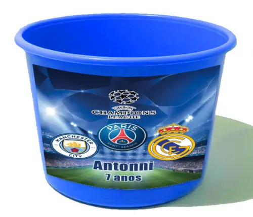 Baldinho de Pipoca 1,5 Personalizado Copa Futebol