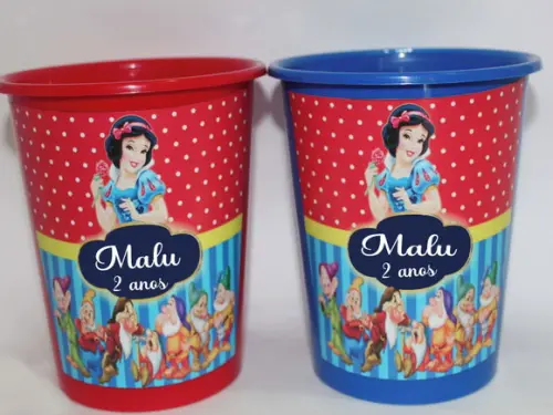 Baldinho de Pipoca da Branca de Neve
