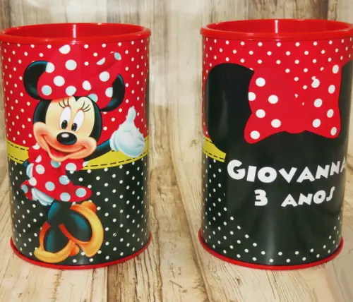 Cofrinho da Minnie Vermelha
