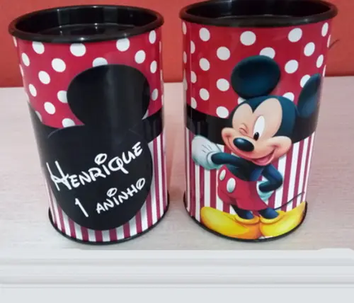Cofrinho para Lembrancinhas Festa do Mickey Mouse