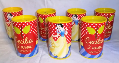 Cofrinho Personalizado Festa da Branca de Neve