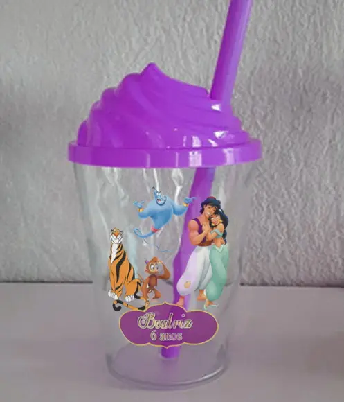 Copo Chantilly Lembrancinhas Aladim Jasmine