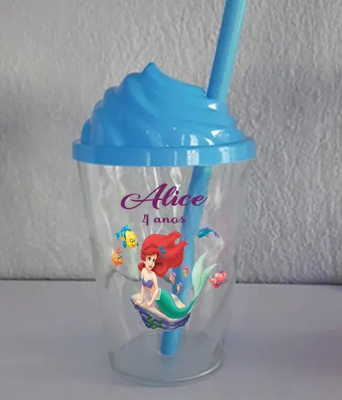 Copo Chantilly Lembrancinhas da Seria Ariel
